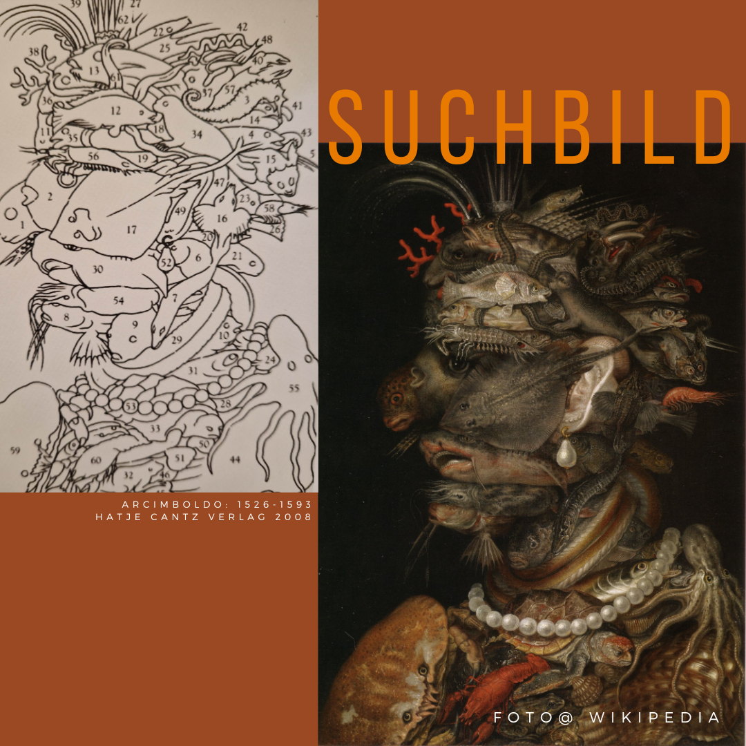 Wasser, Petra Stelzmueller, Arcimboldo, Kunsthistorisches Museum Wien, Entwurf, Veränderung, Tierportrait, Great Pacific Garbage Patch, achter Kontinent, Mikroplastik, Gesicht des Wassers, collage, ökologische Apokalypse, 400 Jahre Zeitspanne